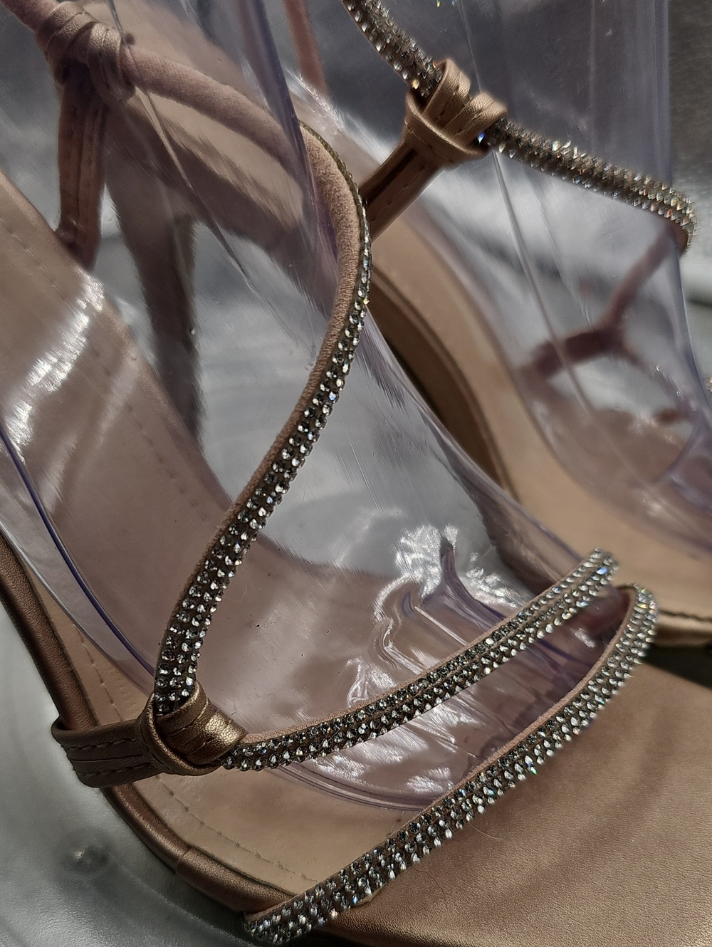 G Sparkle High Heels 4 Inch Size 39. - Picture 2 of 5
